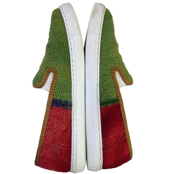 LOLOI Mens One Time Release One of a Kind Green Red Blue Tan Slip On Loafer S 44 - Picture 5 of 13